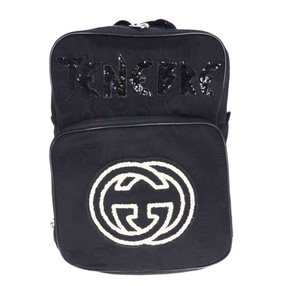 Gucci Interlocking G Medium Backpack Black - image 1